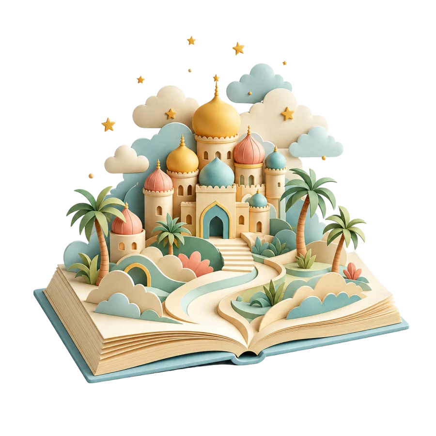 Сказочный мир, который открывается из книги